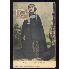 TRAJE MAPUCHE CHILE ANTIGUA TARJETA POSTAL ABORIGENES